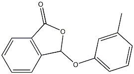 3-(3-Methylphenoxy)isobenzofuran-1(3H)-one Struktur