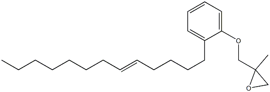 2-(5-Tridecenyl)phenyl 2-methylglycidyl ether Struktur