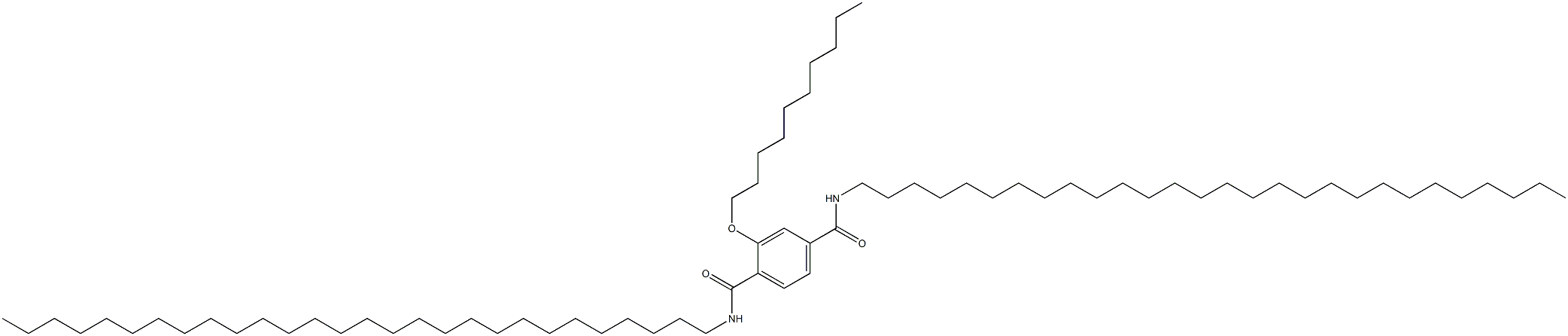 2-(Decyloxy)-N,N'-dioctacosylterephthalamide Struktur