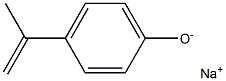 Sodium 4-isopropenylphenolate Struktur