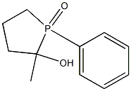 2-Hydroxy-2-methyl-1-phenyltetrahydro-1H-phosphole 1-oxide Struktur