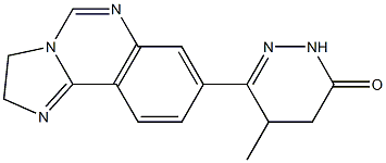 4,5-Dihydro-5-methyl-6-[[2,3-dihydroimidazo[1,2-c]quinazolin]-8-yl]pyridazin-3(2H)-one Struktur