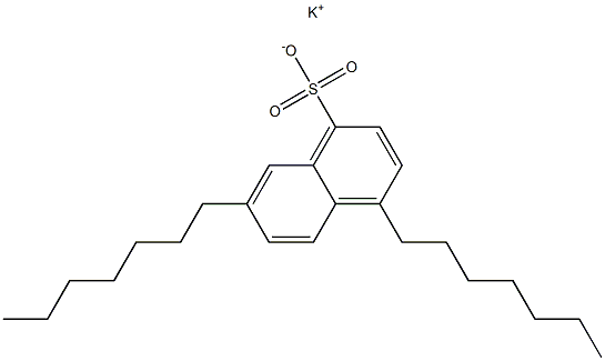 4,7-Diheptyl-1-naphthalenesulfonic acid potassium salt Struktur