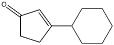 3-Cyclohexyl-2-cyclopenten-1-one Struktur