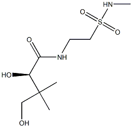 [R,(+)]-2,4-Dihydroxy-3,3-dimethyl-N-[2-(methylsulfamoyl)ethyl]butyramide Struktur