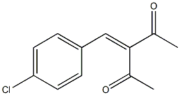 3-(4-Chlorobenzylidene)pentane-2,4-dione Struktur