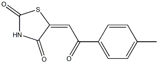 Dihydro-5-[(4-methylbenzoyl)methylene]thiazole-2,4-dione Struktur