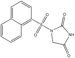 1-[[1-Naphtyl]sulfonyl]imidazolidine-2,4-dione Struktur