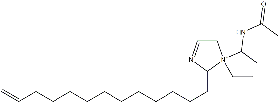 1-[1-(Acetylamino)ethyl]-1-ethyl-2-(12-tridecenyl)-3-imidazoline-1-ium Struktur