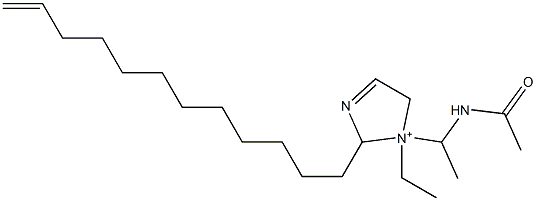 1-[1-(Acetylamino)ethyl]-2-(11-dodecenyl)-1-ethyl-3-imidazoline-1-ium Struktur