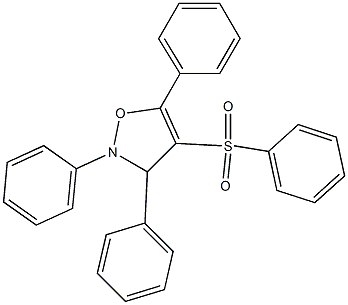 2,3,5-Triphenyl-4-(phenylsulfonyl)-4-isoxazoline Struktur