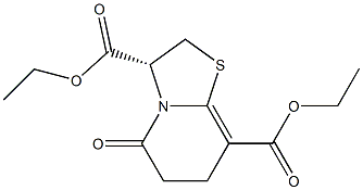 (3R)-2,3,6,7-Tetrahydro-5-oxo-5H-thiazolo[3,2-a]pyridine-3,8-dicarboxylic acid diethyl ester Struktur