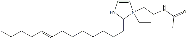 1-[2-(Acetylamino)ethyl]-1-ethyl-2-(8-tridecenyl)-4-imidazoline-1-ium Struktur