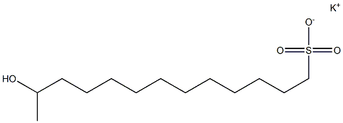 12-Hydroxytridecane-1-sulfonic acid potassium salt Struktur