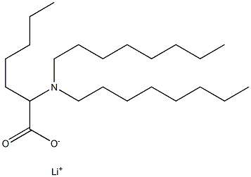 2-(Dioctylamino)heptanoic acid lithium salt Struktur