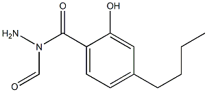 4-Butylsalicylic acid N-formyl hydrazide Struktur