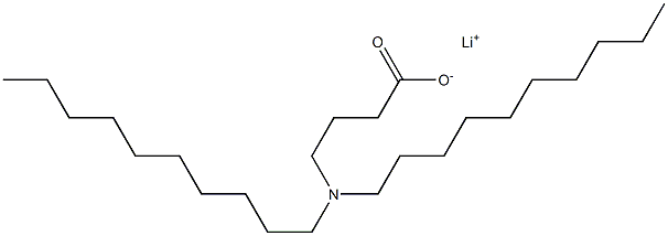 4-(Didecylamino)butyric acid lithium salt Struktur