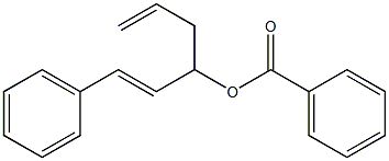 Benzoic acid 1-trans-styryl-3-butenyl ester Struktur