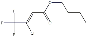 3-Chloro-4,4,4-trifluoro-2-butenoic acid butyl ester Struktur