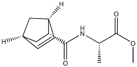 N-[[(1S,2R,4S)-Bicyclo[2.2.1]hept-5-en-2-yl]carbonyl]-L-alanine methyl ester Struktur