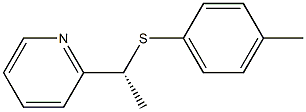 [R,(+)]-1-(2-Pyridyl)-1-(p-tolylthio)ethane Struktur