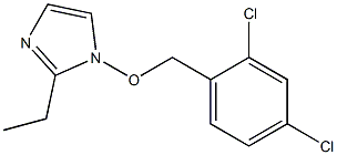 2-Ethyl-1-(2,4-dichlorobenzyloxy)-1H-imidazole Struktur