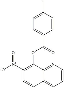 p-Toluic acid 7-nitro-8-quinolyl ester Struktur