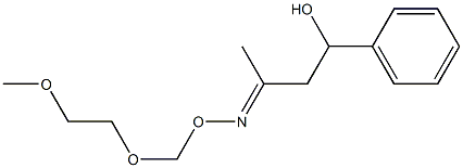 3-[(2-Methoxyethoxy)methoxyimino]-1-phenylbutan-1-ol Struktur