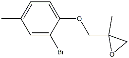 2-Bromo-4-methylphenyl 2-methylglycidyl ether Struktur