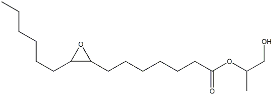 8,9-Epoxypentadecanoic acid 2-hydroxy-1-methylethyl ester Struktur