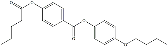 p-Pentanoyloxybenzoic acid p-butoxyphenyl ester Struktur