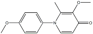 N-(4-Methoxyphenyl)-3-methoxy-2-methyl-4(1H)-pyridone Struktur