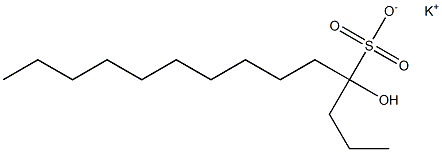 4-Hydroxytetradecane-4-sulfonic acid potassium salt Struktur