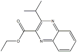 3-Isopropylquinoxaline-2-carboxylic acid ethyl ester Struktur