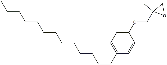 4-Tridecylphenyl 2-methylglycidyl ether Struktur