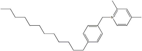 1-(4-Dodecylbenzyl)-2,4-dimethylpyridinium Struktur