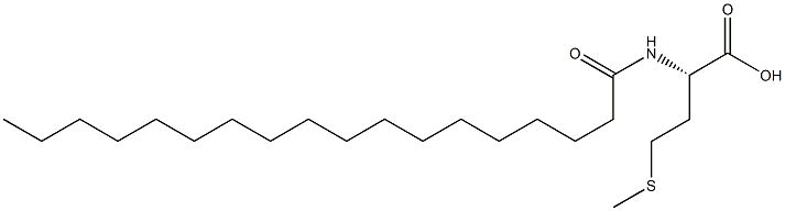 (S)-4-Methylthio-2-[(1-oxooctadecyl)amino]butanoic acid Struktur