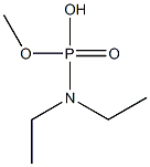 N,N-Diethylamidophosphoric acid hydrogen methyl ester Struktur