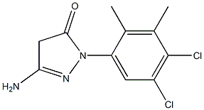 3-Amino-1-(4,5-dichloro-2,3-dimethylphenyl)-5(4H)-pyrazolone Struktur