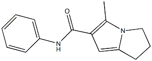 6,7-Dihydro-3-methyl-N-(phenyl)-5H-pyrrolizine-2-carboxamide Struktur