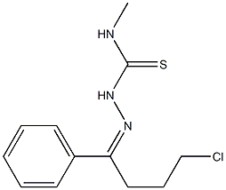 1-(4-Chloro-1-phenylbutylidene)-4-methylthiosemicarbazide Struktur