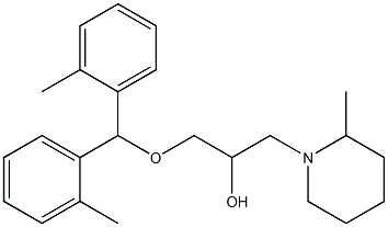 1-[Bis(2-methylphenyl)methoxy]-3-(2-methyl-1-piperidinyl)-2-propanol Structure