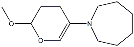 3,4-Dihydro-2-methoxy-5-[(hexahydro-1H-azepin)-1-yl]-2H-pyran Struktur