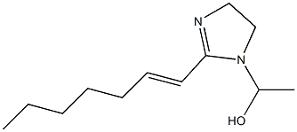 1-(1-Hydroxyethyl)-2-(1-heptenyl)-2-imidazoline Struktur