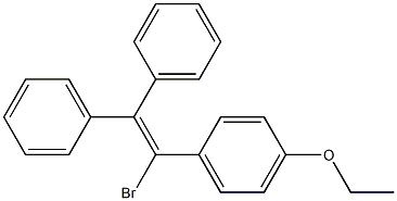 1-Bromo-1-(4-ethoxyphenyl)-2,2-diphenylethene Struktur