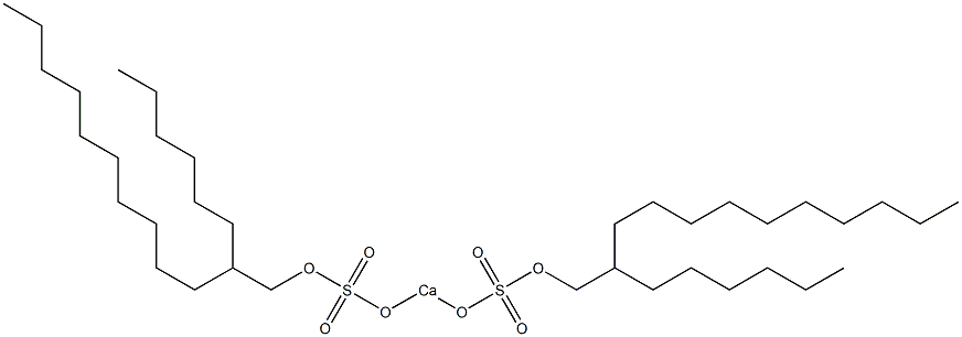 Bis(2-hexyldodecyloxysulfonyloxy)calcium Struktur