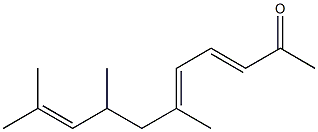 6,8,10-Trimethyl-3,5,9-undecatrien-2-one Struktur