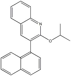 2-(Isopropyloxy)-3-(1-naphtyl)quinoline Struktur