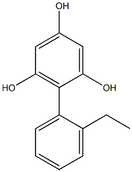 2-(2-Ethylphenyl)benzene-1,3,5-triol Struktur