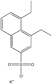 4,5-Diethyl-2-naphthalenesulfonic acid potassium salt Struktur